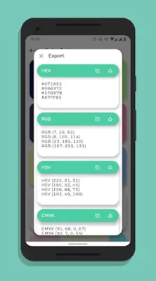 Color Palette - Extract/Create Colors & Gradients android App screenshot 0