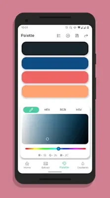 Color Palette - Extract/Create Colors & Gradients android App screenshot 4